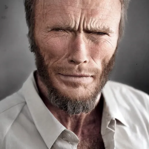 Image similar to child of clint eastwood and seth rogan