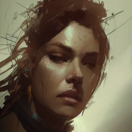 Image similar to portrait of a transgender woman, dramatic lighting, illustration by greg rutkowski, yoji shinkawa, 4 k, digital art, concept art, trending on artstation