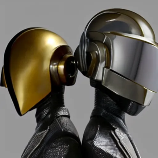 Image similar to Daft Punk statue, bronze