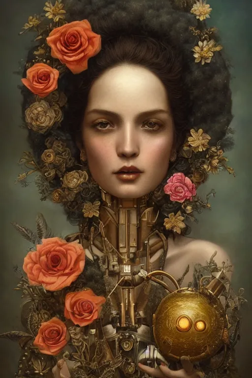 Prompt: a beautiful ultradetailed vintage photo of an xolo, by tom bagshaw and anna dittman, portrait, vignette, 3 5 mm lens, golden ratio composition, detailed faces, studio photography, very detailed, robot dogs overgrown with flowers, artstation, 8 k, highly coherent