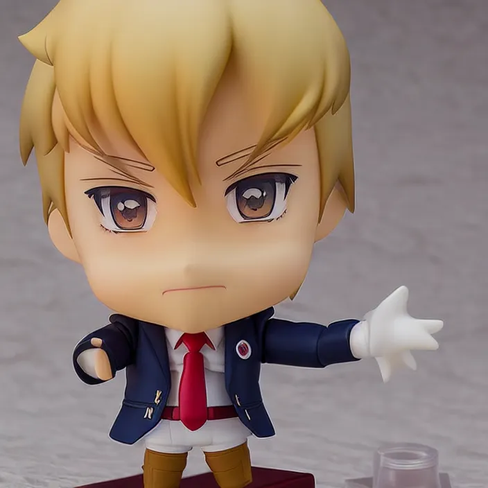 Image similar to An Anime Nendoroid of Donald Trump!!!!!, Product Photo, 8k, Sharp photo