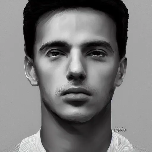 Prompt: “ digital art, detailed portrait of enzo casciello, 8 k ”