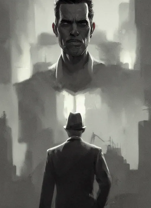 Image similar to portrait, noir detective, dramatic lighting, cinematic, establishing shot, extremly high detail, foto realistic, cinematic lighting, post processed, concept art, artstation, matte painting, style by eddie mendoza, raphael lacoste, alex ross