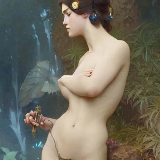 Image similar to turanga leela, intricate, elegant, highly detailed, digital painting, artstation, concept art, smooth, sharp focus, illustration, art by artgerm and greg rutkowski and alphonse mucha and william - adolphe bouguereau