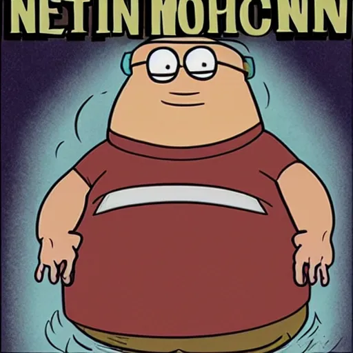Image similar to necronomicon with peter griffin's face