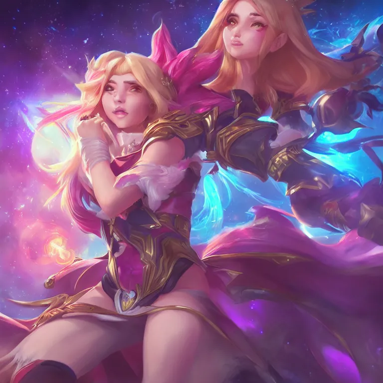 Image similar to Trending on ArtStation, League of Legends, Star Guardians, Portrait