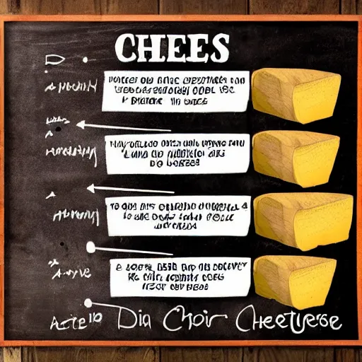 Image similar to sign about the dangers of eating cheese, psa, warning, highly detailed, high quality, high resolution