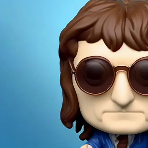 Image similar to john Lennon as a funko pop head, HD, high resolution, hyper realistic, 4k, intricate detail