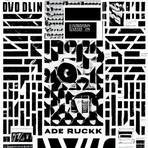 Image similar to black on white graphic design in style of david rudnick, eric hu, acid, y 2 k