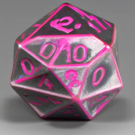 Prompt: d20 made of brain matter, pink, grey matter, squelch, folds, dungeons and dragons, in the style of museum curation, high gloss, artifacts, eldritch, monster manual,