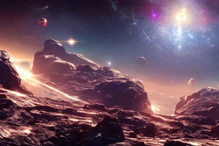 Image similar to screenshot from bethesda's new epic space video game starfield