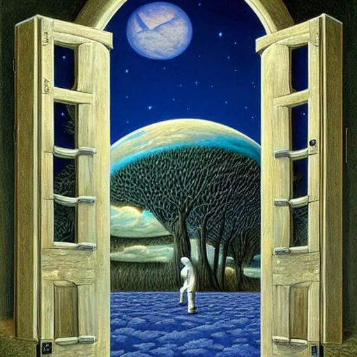 Image similar to The Impossible Door, by Rob Gonsalves,