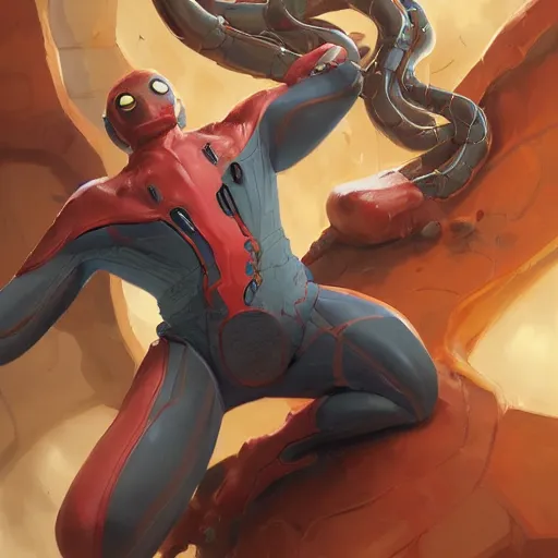 Image similar to Doctor Octopus From Marvel, by Stanley Artgerm Lau, WLOP, Rossdraws, James Jean, Andrei Riabovitchev, Marc Simonetti, Yoshitaka Amano, ArtStation, CGSociety,