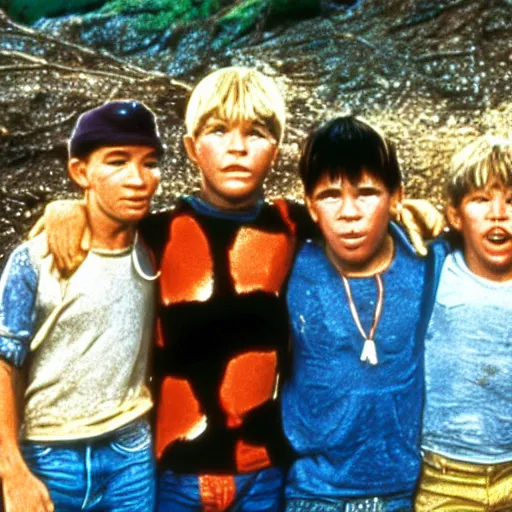 Image similar to the Goonies meet Stand by Me