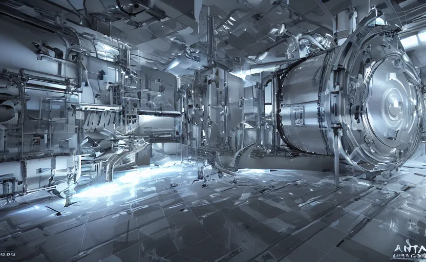 Prompt: hadron antimatter vacuum reactor, Photorealistic, 4k,. God rays,. Highly detailed, VRay Rendering, Unreal Engine