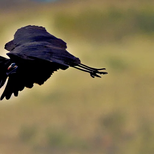 Prompt: a very HD and realistic photo of a crow flying over an accident, people used to say that the crow is the incarnation of the spirit of the accident victim who died