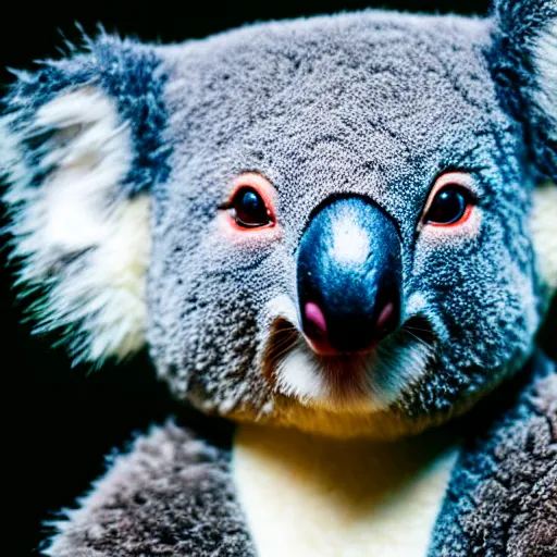 Prompt: a koala playinga guitar, modelsociety, radiant skin, huge anime eyes, rtx on, perfect face, directed gaze, sony a 7 r iv, symmetric balance, polarizing filter, photolab, lightroom, 4 k, dolby vision, photography award