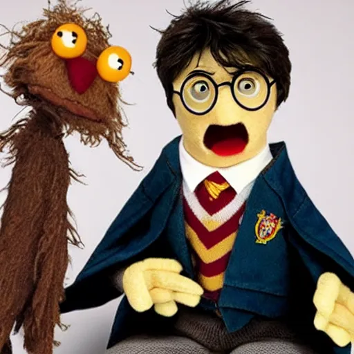 Prompt: harry potter as a muppet