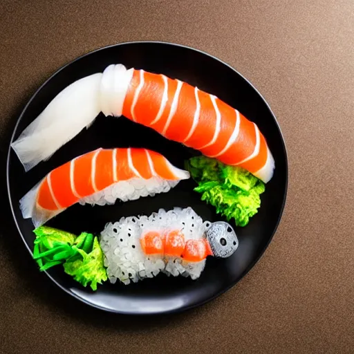 Image similar to Finding Nemo in your sushi plate, award winning food photography