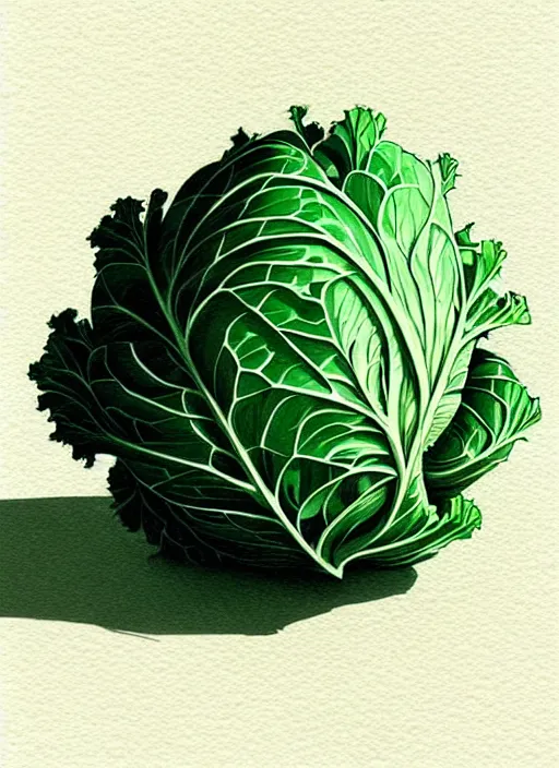 Prompt: highly detailed portrait of a cabbage in the shape of a gigachad, by atey ghailan, by greg rutkowski, by greg tocchini, by james gilleard, by joe fenton, by kaethe butcher, gradient green, black, cream and white color scheme, trending in pinterest, award winning details