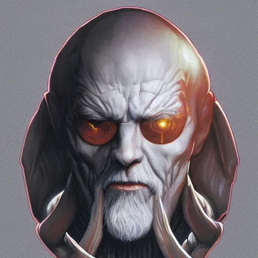 Prompt: wizard, sticker, by artgerm, by greg rutkowski, by noah bradley, illustration on a grey flat background