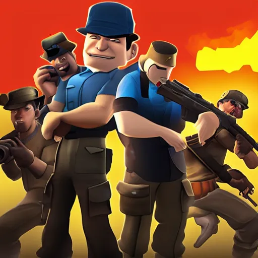 Prompt: team fortress 2 the game