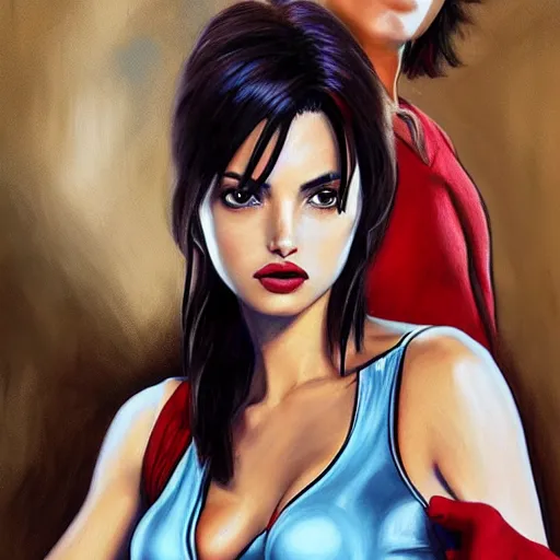 Prompt: Ana de Armas as faye valentine from Cowboy Bebop, extremely detailed, photorealistic painting, portrait