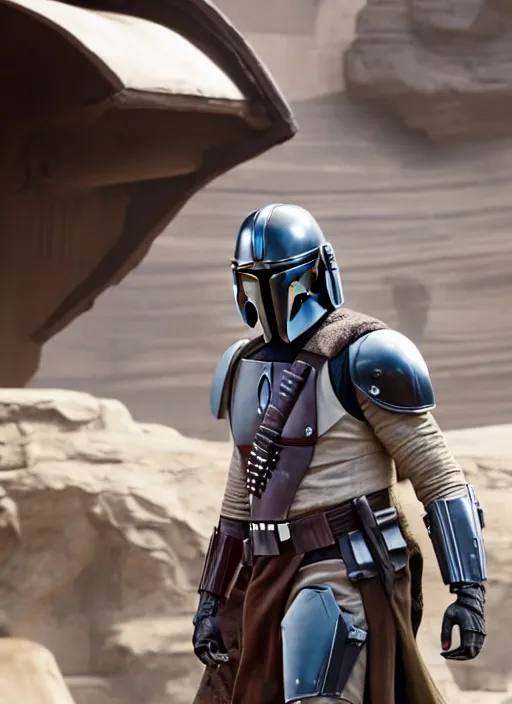 Prompt: adam driver as the mandalorian