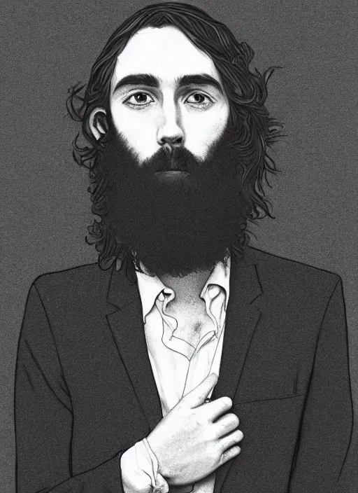 Image similar to Keaton Henson portrait, 8k highly detailed