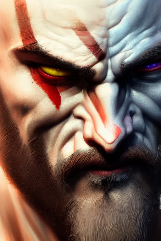 kratos angry face