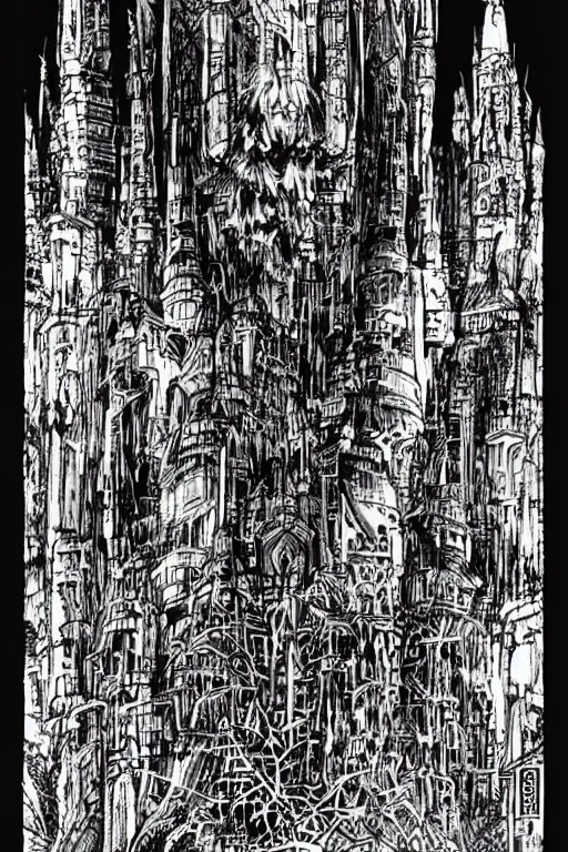 Image similar to castle by Philippe Druillet