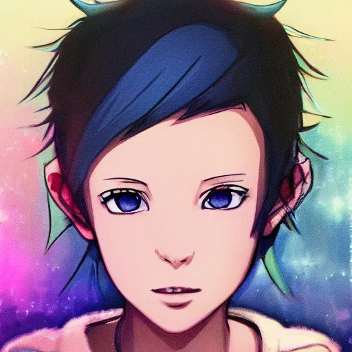 Image similar to epic anime portrait of millie bobby brown