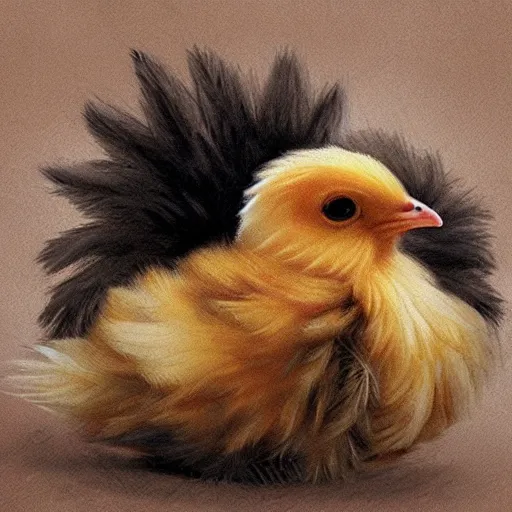 Prompt: baby chicken, photo realistic, cool