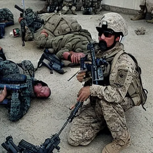 Image similar to “ spineless marines in iraq ”