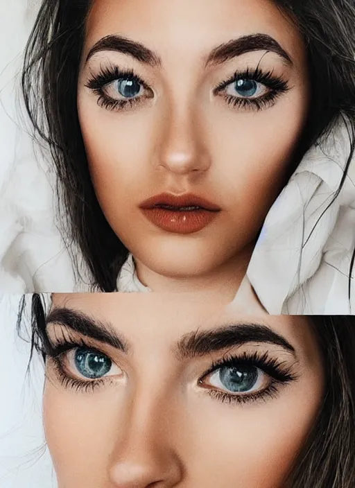 Image similar to style sheets, portraits of stunningly beautiful eyes, 🥥