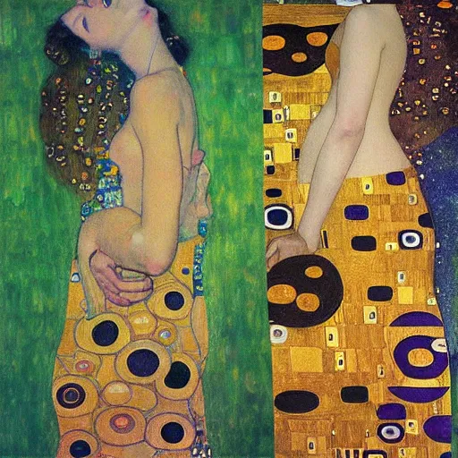 Prompt: art by Gustav Klimt