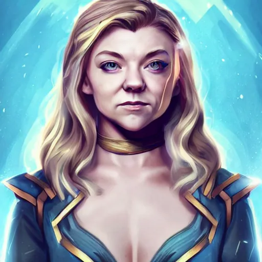 Prompt: Natalie Dormer as a League of Legends champion. Digital Art