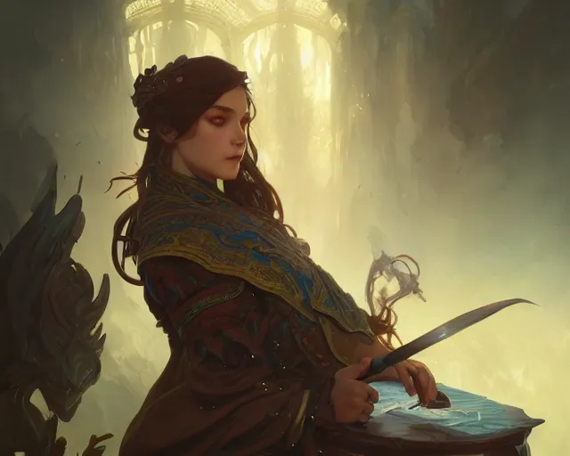 Image similar to photography of intense drama, deep focus, d & d, fantasy, intricate, elegant, highly detailed, digital painting, artstation, concept art, matte, sharp focus, illustration, hearthstone, art by artgerm and greg rutkowski and alphonse mucha