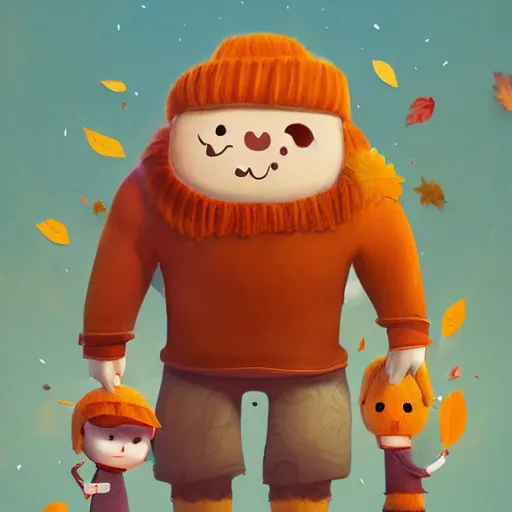 Prompt: 🍂 cute, illustration, digital art, inspired by fall guys, by greg rutkowski, sharp, masterpiece, highly detailed, photorealistic, octane render, 8 k, unreal engine 5, trending on artstation, vivid colors