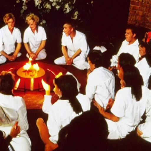 Prompt: the elen degeneres show satanic cult ritual