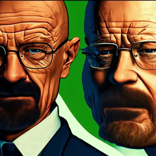 Prompt: Walter White meets Ned Flanders, Digital Art, Trending on Artstation, 8k Resolution, Epic, Detailed, Very Detailed, Highly Detailed, HD Quality, 4k Resolution