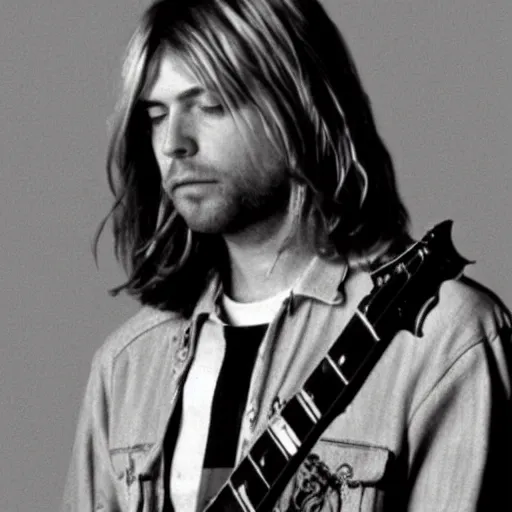 Prompt: kurt cobain and a pxl 2 0 0 0