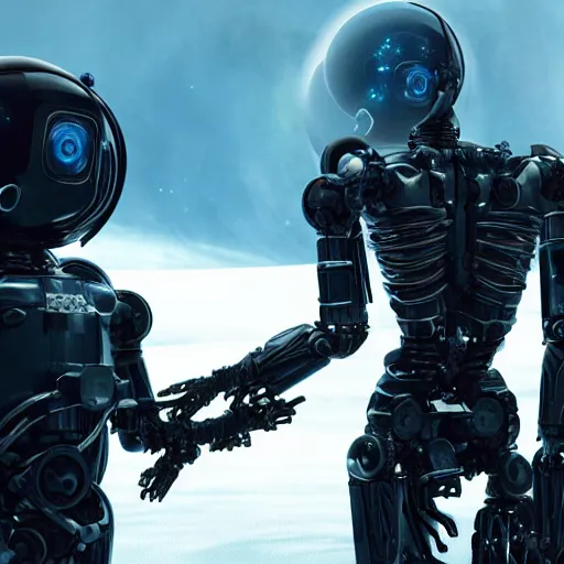 Image similar to lost in space robot, biomechanical advanced modern vfx, 2 0 2 1 release, screenshot, still