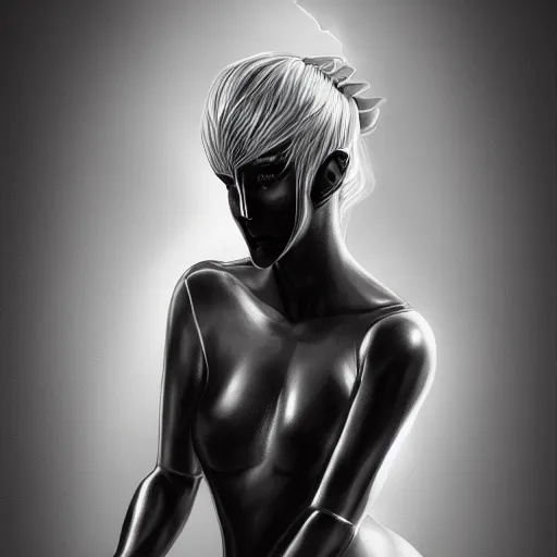 Image similar to painting of a female in a skintight dress, by dan hillier and charlie bowater and artgerm, 4 k, highly detailed, trending on artstation, volumetric lightning, highly detailed, - s 1 5 0