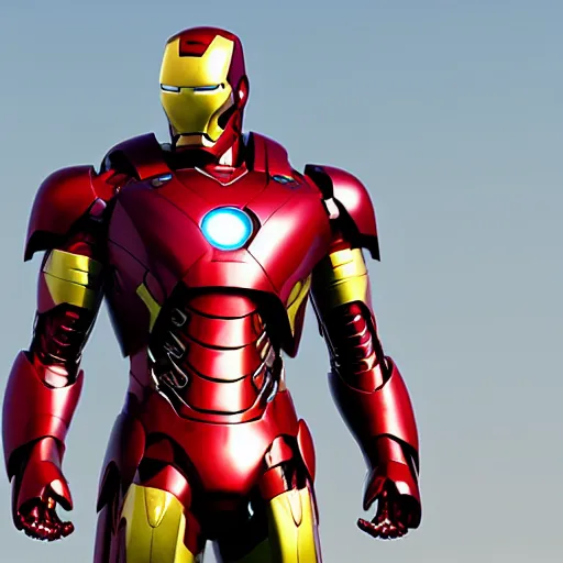 Prompt: rusted iron man suit, 4k realistic photo