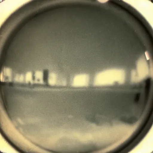 Image similar to pinhole photo selfie taken with matchbox in a broken mirror