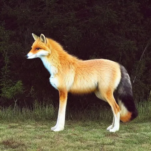 Image similar to Fox X Horse, species fusion, selective breeding