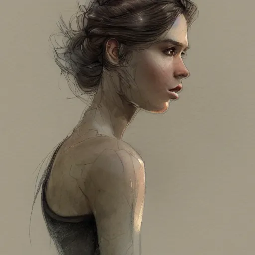 Image similar to sketch of a beautiful young woman, full body, watercolor background, pencil art, ink and pencil, hyperrealistic, hyperdetailled, digital art, greg rutkowski, artstation, 8 k, beautiful drawing, paper texture, spray paint, watercolors