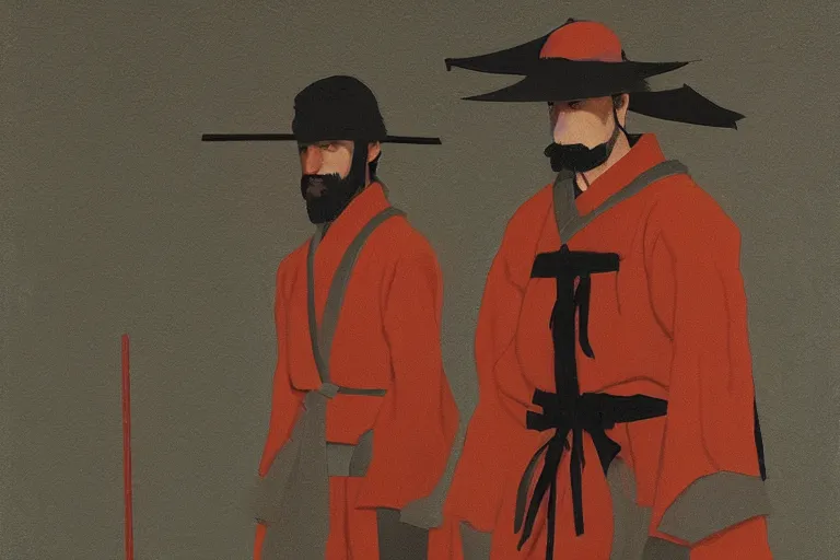 Image similar to samurai with artwork by tim eitel