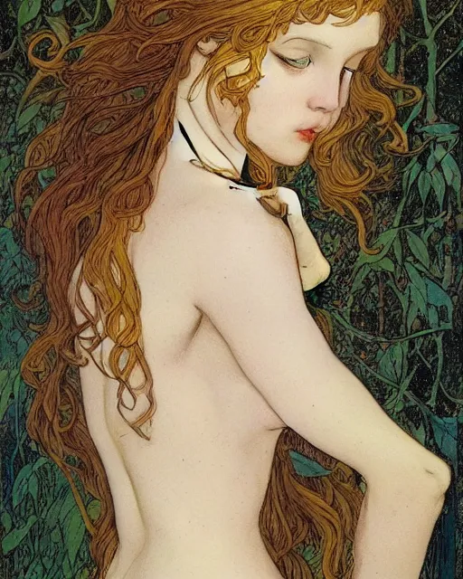 Image similar to http://www.rleveille.com/uploads/8/3/1/7/8317777/682548_orig.jpg girl painted by Rebecca guay